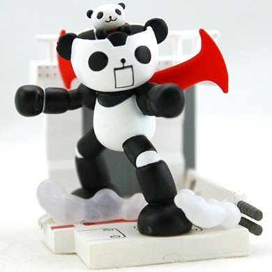 pandaz figure by Shuichi Oshida, produced by Megahouse. Front view.