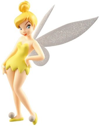 Tinkerbell - Glitter ver. figure by Disney, produced by Medicom Toy. Front view.