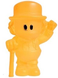 Ultra Orange figure by Peter Underhill, produced by Oddco Ltd.. Front view.