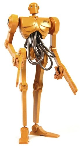 Sangreal Popbot - Action Portable figure by Ashley Wood, produced by Threea. Front view.
