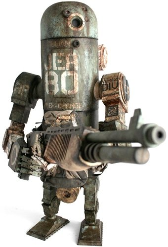 Marine JEA Bertie Mk3 Mode A figure by Ashley Wood, produced by Threea. Front view.