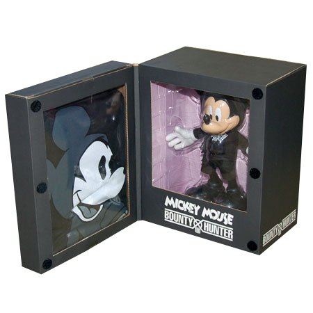 Mickey Mouse D100 figure by Bounty Hunter , produced by Disney. Front view.