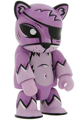 Toxic Swamp Cat Purple figure by Joe Ledbetter, produced by Toy2R. Front view.