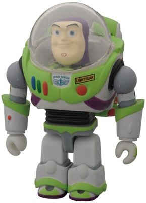Buzz Lightyear figure by Pixar, produced by Medicom Toy. Front view.