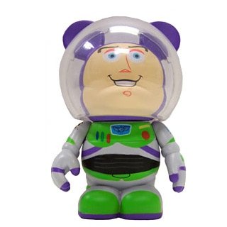 Buzz Lightyear figure by Thomas Scott, produced by Disney. Front view.