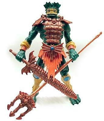 Mer Man figure, produced by Mattel. Front view.