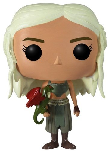 Daenerys Targaryen figure by George R. R. Martin, produced by Funko. Front view.