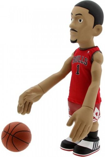 MINDstyle x NBA Derrick Rose 18 - Away Jersey (red), PYS.com Exclusive figure by Coolrain, produced by Mindstyle. Front view.