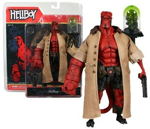 Hellboy w/ Uncensored Herman von Klempt, Mezco Direct Exclusive  figure by Mike Mignola, produced by Mezco Toyz. Front view.