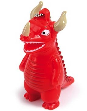 Kaiju Monster LED Keychain figure by Gama-Go, produced by Gama-Go. Front view.