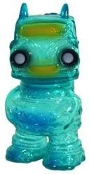 Pocket Smogun - Clear Blue/Green  figure, produced by Gargamel. Front view.