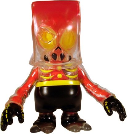 Bagman - Voodoo Fighter w/Red Cloth Innards figure by Secret Base X Super7, produced by Secret Base. Front view.
