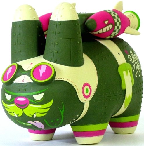 Yankee Pig Dog - Biological Warfare Edition figure by Kronk, produced by Kidrobot. Front view.