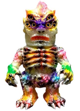 SLUDGIE DEMONS ONE OFF CUSTOM [A] figure by Blobpus, produced by Mutant Vinyl Hardcore. Front view.