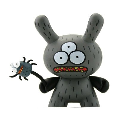 Spider Boom figure by Sun-Min Kim, produced by Kidrobot. Front view.