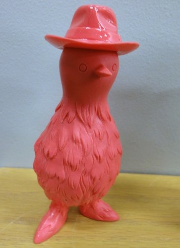 Godot - pink figure by Sergey Safonov. Front view.