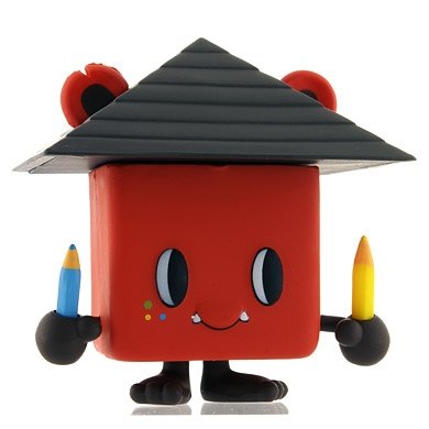 Bearhouse figure by Tado, produced by Kidrobot. Front view.