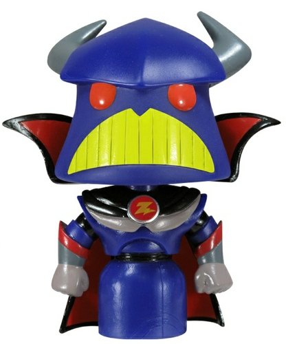 Emperor Zurg  figure by Disney, produced by Funko. Front view.