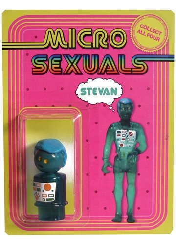 Stevan figure by Sucklord, produced by Suckadelic. Front view.