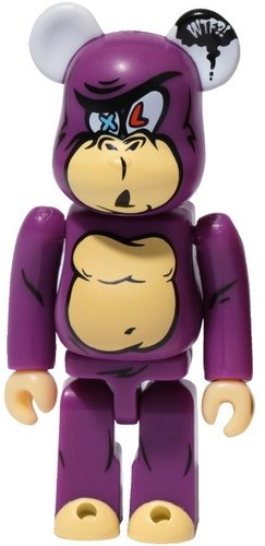 X-LARGE Be@rbrick 100%  figure by X-Large, produced by Medicom Toy. Front view.
