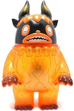 Garuru - Clear Orange figure by Itokin Park, produced by Super7. Front view.