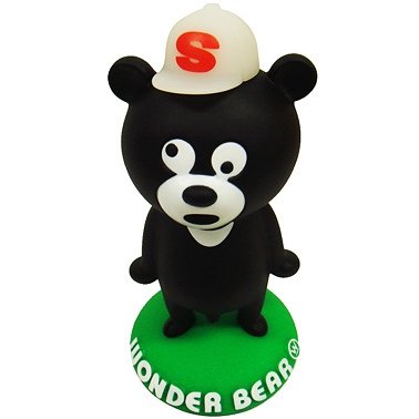 Wonder Bear - Spanky Black figure by Wonderful Design Works, The (Wdw), produced by Wdw. Front view.