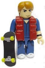 Marty McFly figure, produced by Medicom Toy. Front view.