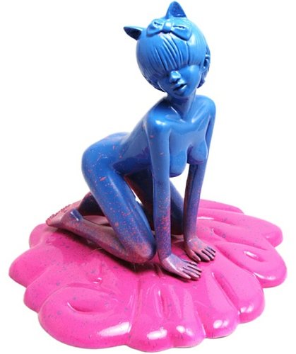Cherry Pop Girl figure by Jahan, produced by Plastic Foundry. Front view.