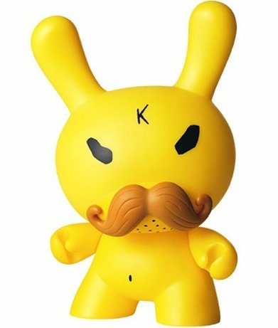 Ski Instructor Dunny - Swatch Club figure by Frank Kozik, produced by Kidrobot X Swatch. Front view.