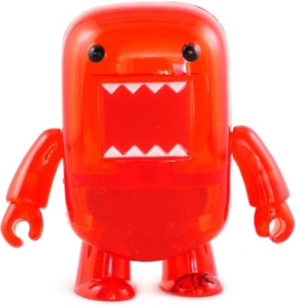 Clear Red Domo figure by Dark Horse Comics, produced by Toy2R. Front view.