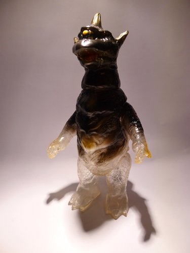 Zaran (Black on clear) figure, produced by Clap Monsters. Front view.