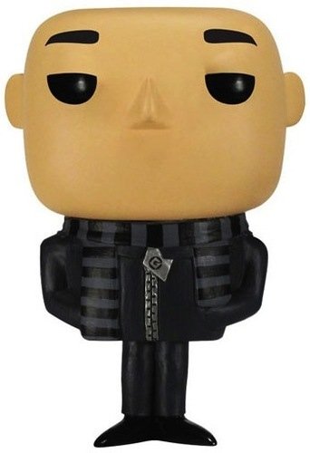 Gru figure, produced by Funko. Front view.