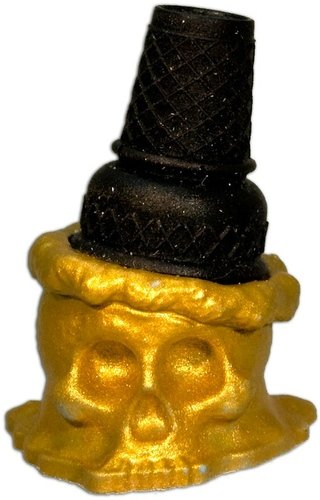 Ice Scream Man - Grotesque Gold  figure by Brutherford, produced by Brutherford Industries. Front view.