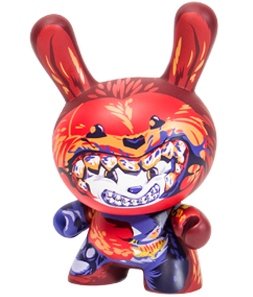 Dunnibal Dunny - Chase figure by Ilovedust, produced by Kidrobot. Front view.