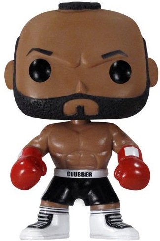Clubber Lang figure, produced by Funko. Front view.