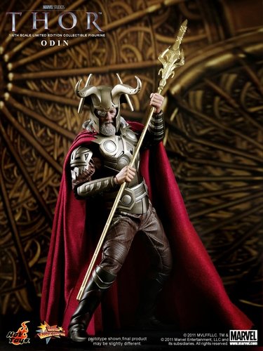 Odin figure, produced by Hot Toys. Front view.