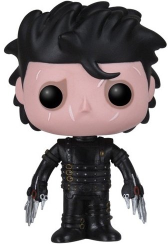 Edward Scissorhands figure, produced by Funko. Front view.
