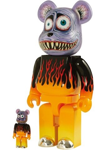 BWWT Mark Parker Be@rbrick 100% & 400% Set  figure by Mark Parker, produced by Medicom Toy. Front view.