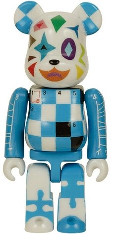 Comic Cue Vol.102 Special Issue Of Be@rbrick figure, produced by Medicom Toy. Front view.