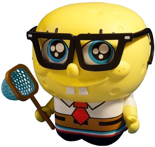 SpongeBob SquarePants figure by Nickelodeon, produced by Unklbrand. Front view.