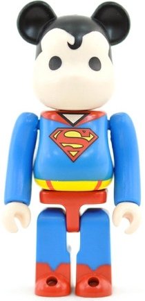 Superman - Secret Hero Be@rbrick Series 21 figure, produced by Medicom Toy. Front view.