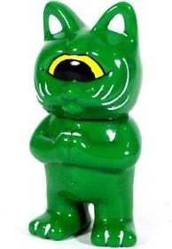 Fortune Kid - Green figure by Mori Katsura, produced by Realxhead. Front view.