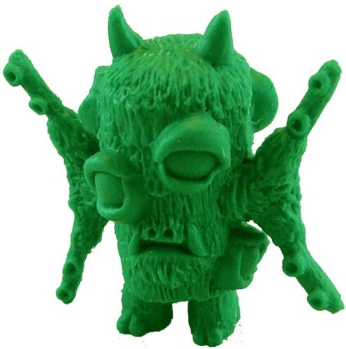 Optithulhu - Spearmint Green figure by Bryan Borgman, produced by Bailey Records. Front view.