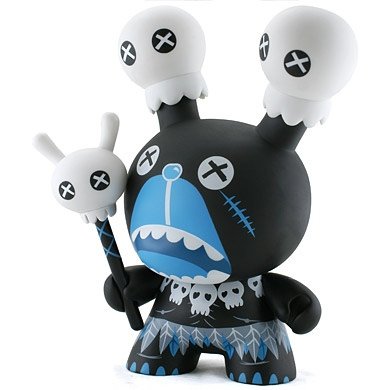 Zulu Mong figure by Ilovedust, produced by Kidrobot. Front view.