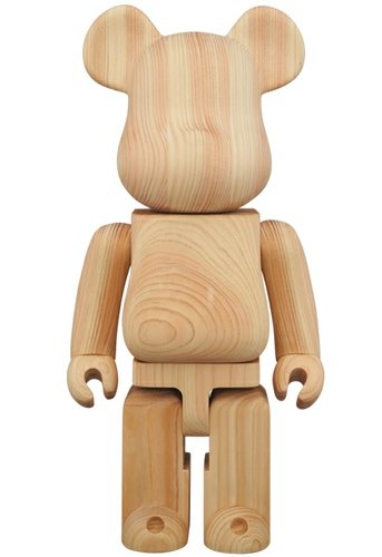 Karimoku Hinoki Cypress Be@rbrick 400% figure by Karimoku, produced by Medicom Toy. Front view.