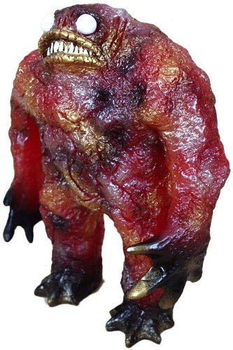 Kaiju Rhaal - Red figure by Barry Allen, produced by Gorgoloid. Front view.