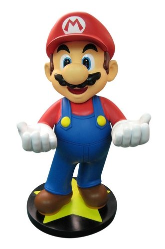 Super Mario NDS Holder figure by Nintendo, produced by Corgi. Front view.