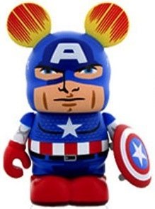 Marvel Captain America figure by Thomas Scott, produced by Disney. Front view.