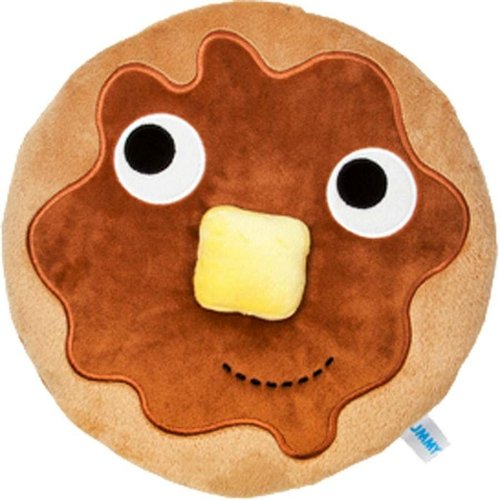 Yummy Breakfast Pancake Plush 10 figure by Heidi Kenney, produced by Kidrobot. Front view.