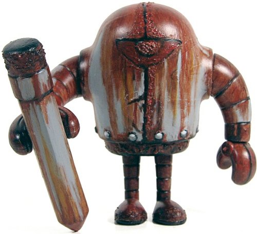 Rustbot  figure by Lj Lindhurst. Front view.